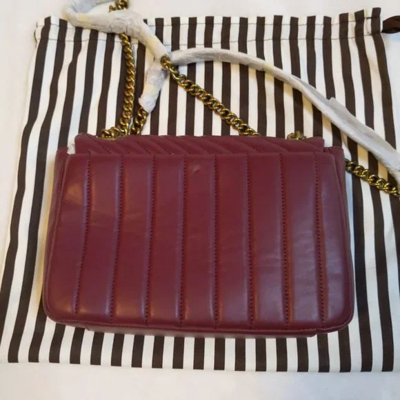 NWOT Henri Bendel 712 Convertible Shoulder Bag in Oxblood - Picture 8 of 16